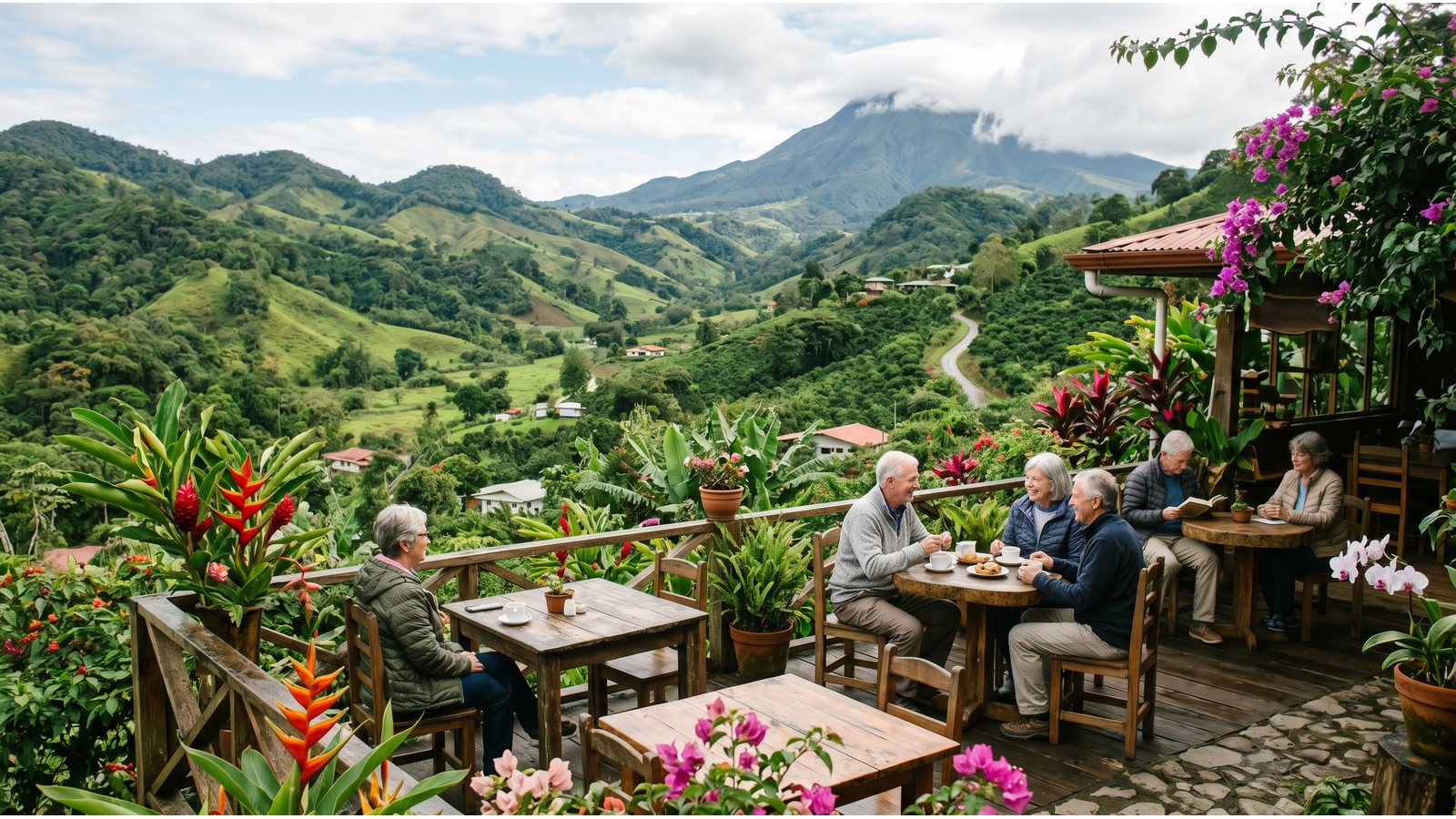 Retirees enjoying a cool mountain lifestyle in Panama.