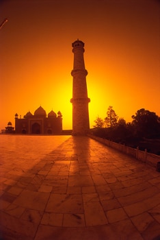 Taj-Mahal-India-Sunset