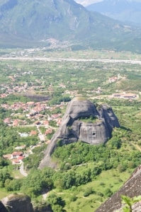 grey rocks of Meteora Greece